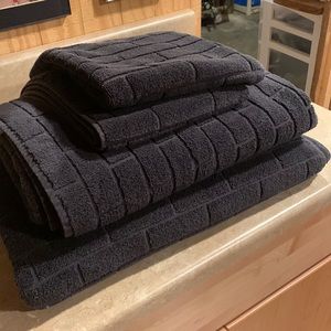 RH Restoration Hardware Teen Subway Tile bath sheet x2 hand towel x2